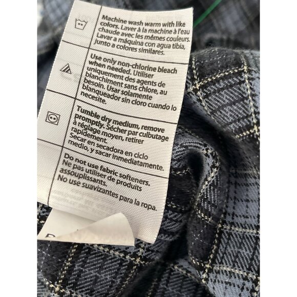 Carhartt Mens Plaid Button-Up Shirt Medium Blue/Gray 100% Cotton Regular‎ Fit - Picture 7 of 12